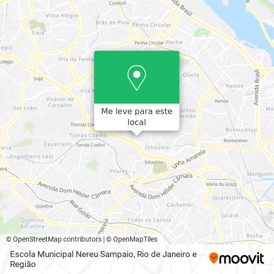 Escola Municipal Nereu Sampaio mapa