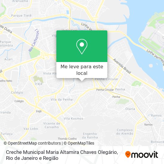 Creche Municipal Maria Altamira Chaves Olegário mapa