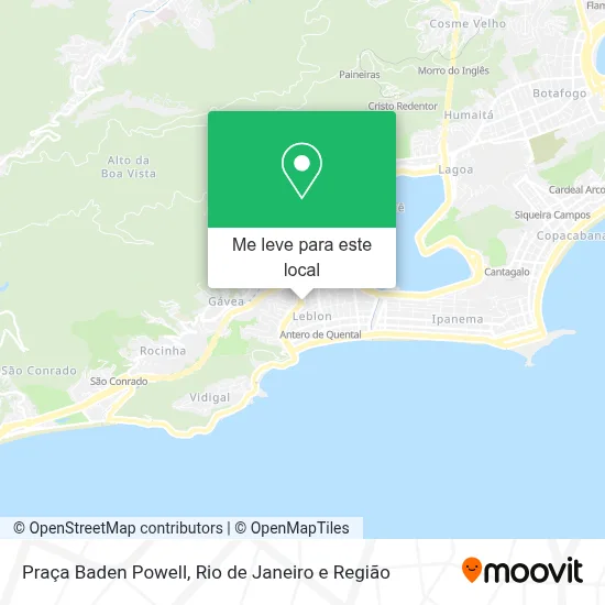 Praça Baden Powell mapa