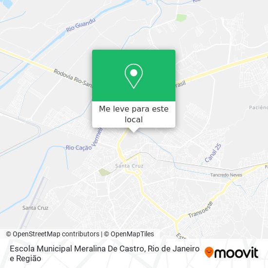 Escola Municipal Meralina De Castro mapa