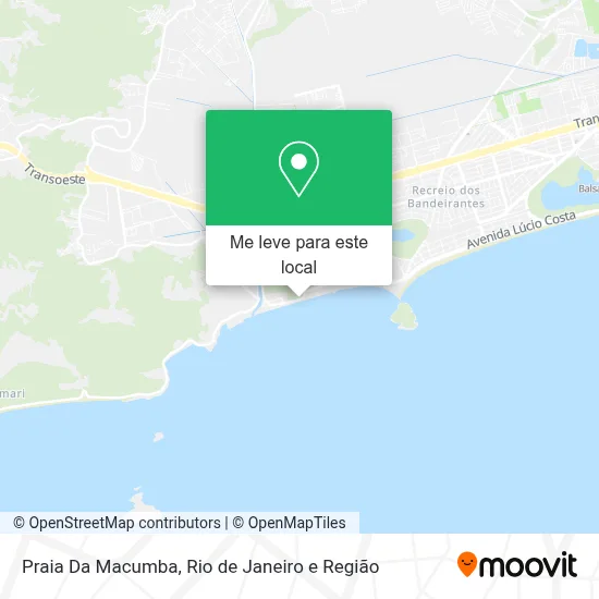 Praia Da Macumba mapa
