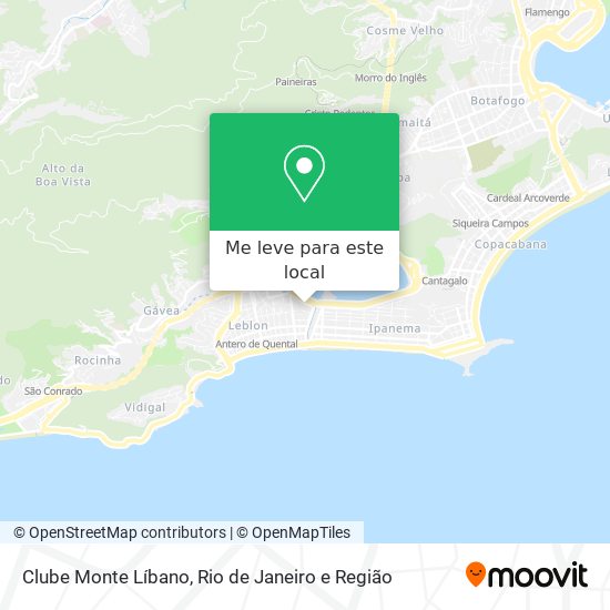 Clube Monte Líbano mapa