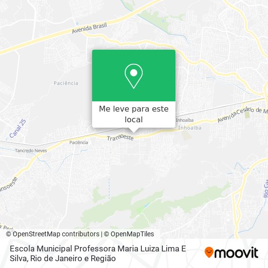 Escola Municipal Professora Maria Luiza Lima E Silva mapa