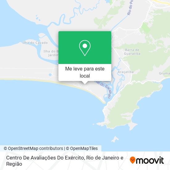 Centro De Avaliações Do Exército mapa