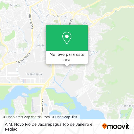A.M. Novo Rio De Jacarepaguá mapa