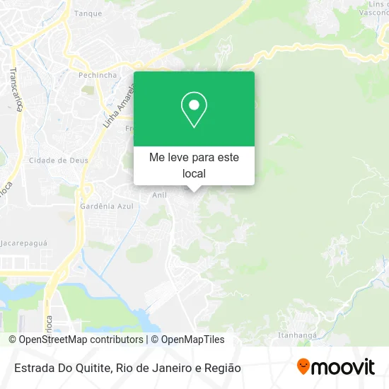 Estrada Do Quitite mapa
