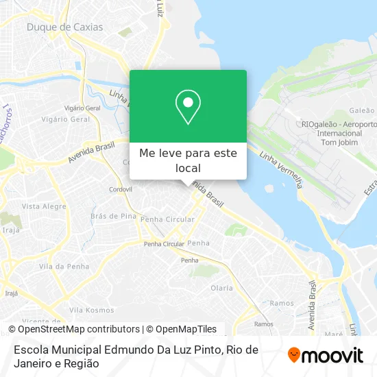 Escola Municipal Edmundo Da Luz Pinto mapa
