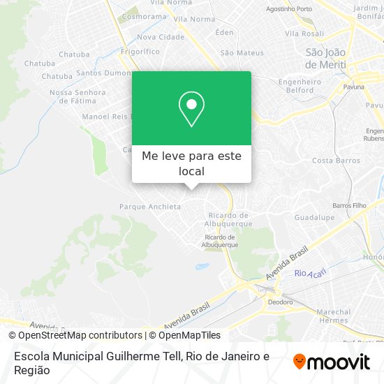 Escola Municipal Guilherme Tell mapa