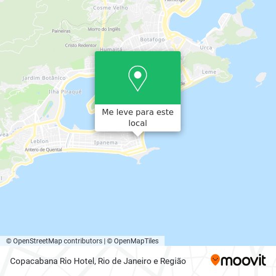 Copacabana Rio Hotel mapa