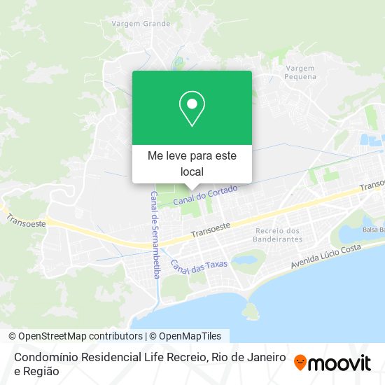 Condomínio Residencial Life Recreio mapa