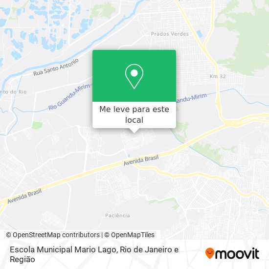 Escola Municipal Mario Lago mapa