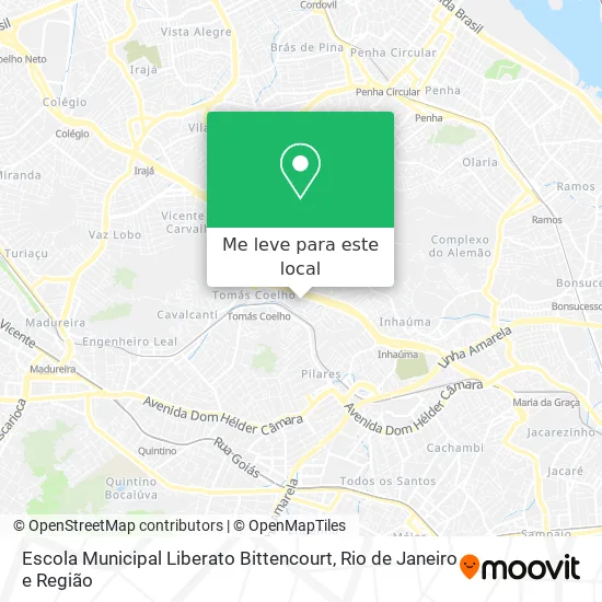 Escola Municipal Liberato Bittencourt mapa