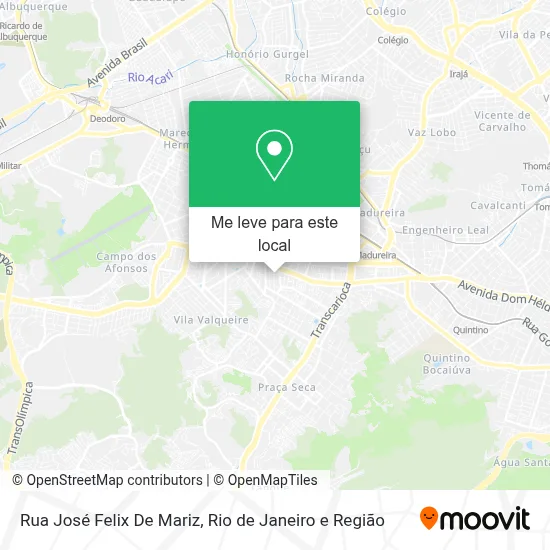 Rua José Felix De Mariz mapa