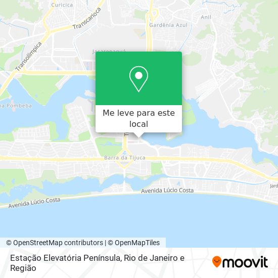 Estação Elevatória Península mapa