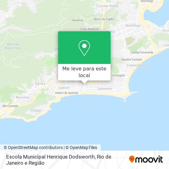 Escola Municipal Henrique Dodsworth mapa