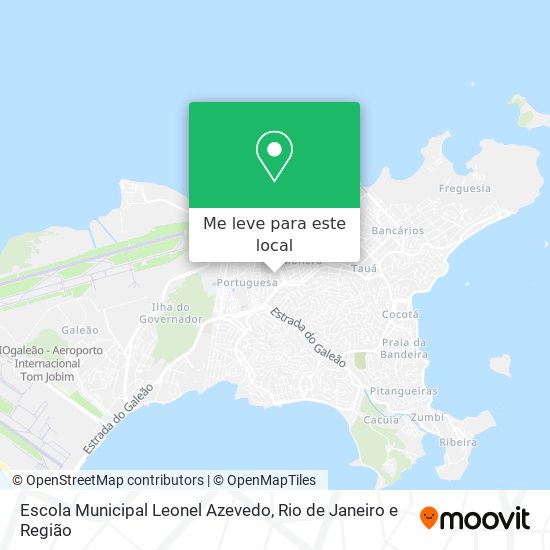 Escola Municipal Leonel Azevedo mapa