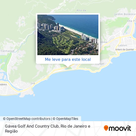 Gávea Golf And Country Club mapa