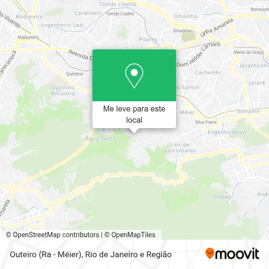 Outeiro (Ra - Méier) mapa