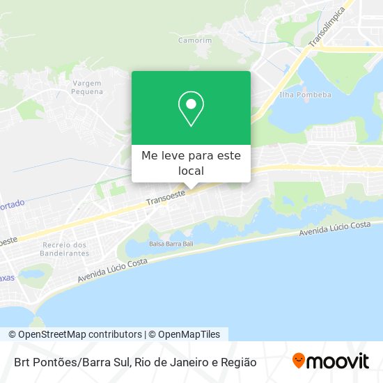 Brt Pontões/Barra Sul mapa