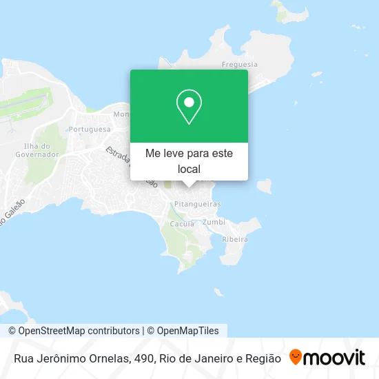 Rua Jerônimo Ornelas, 490 mapa