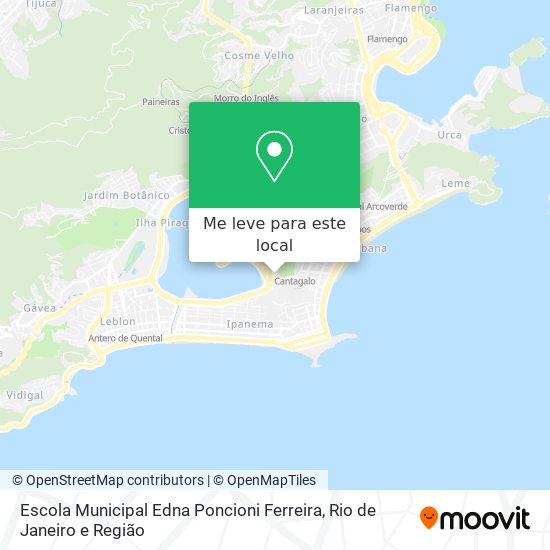 Escola Municipal Edna Poncioni Ferreira mapa