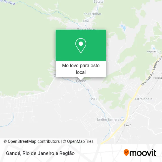 Gandé mapa