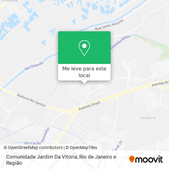 Comunidade Jardim Da Vitória mapa