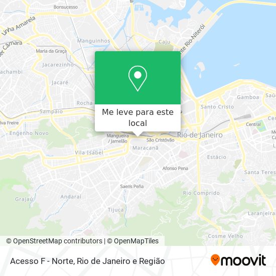 Acesso F - Norte mapa