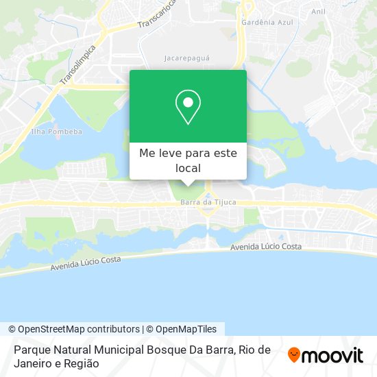 Parque Natural Municipal Bosque Da Barra mapa