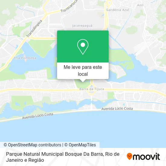 Parque Natural Municipal Bosque Da Barra mapa