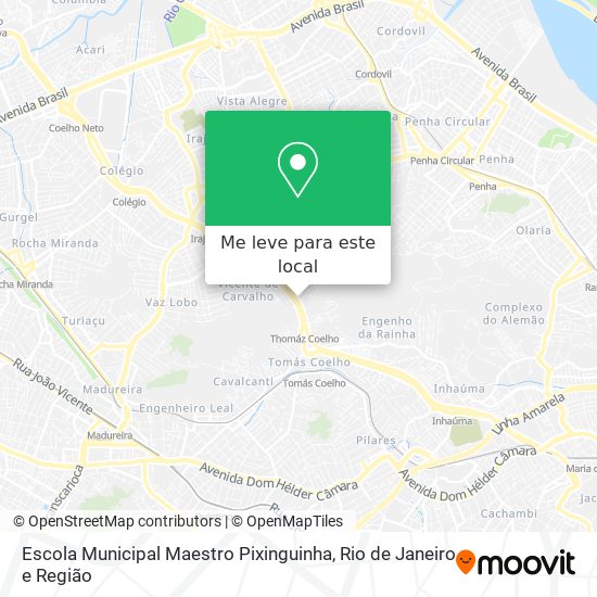 Escola Municipal Maestro Pixinguinha mapa