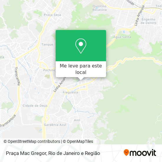 Praça Mac Gregor mapa