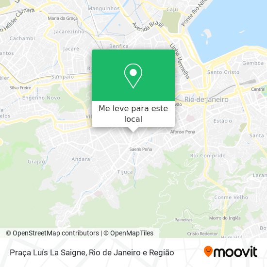 Praça Luís La Saigne mapa