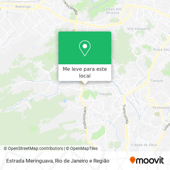 Estrada Meringuava mapa