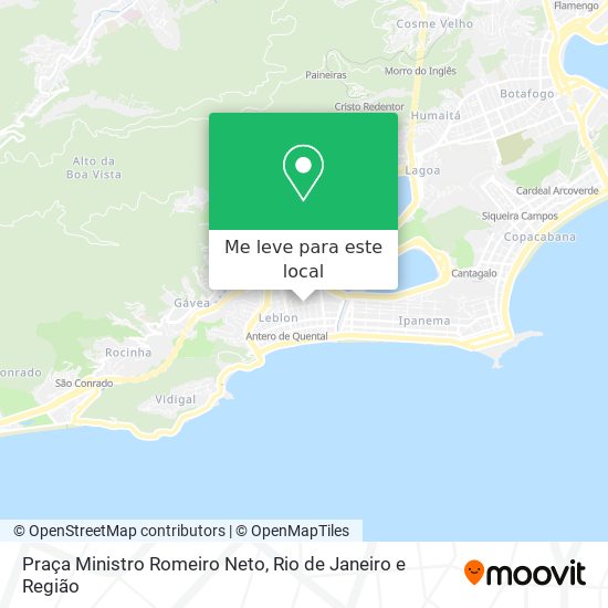 Praça Ministro Romeiro Neto mapa