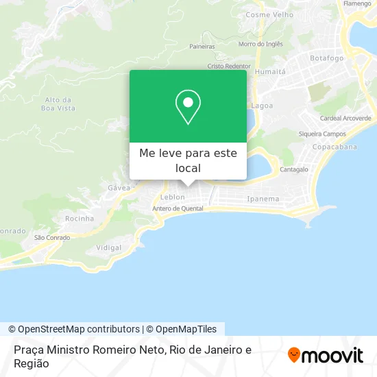 Praça Ministro Romeiro Neto mapa