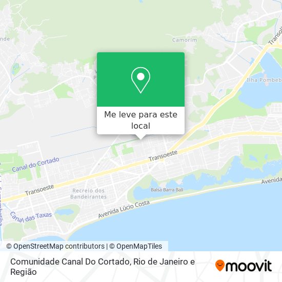 Comunidade Canal Do Cortado mapa