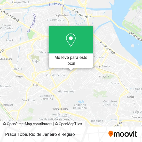 Praça Toba mapa