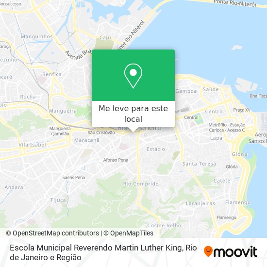 Escola Municipal Reverendo Martin Luther King mapa