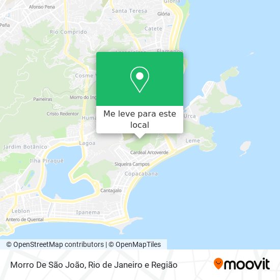 Morro De São João mapa