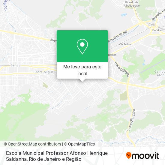 Escola Municipal Professor Afonso Henrique Saldanha mapa