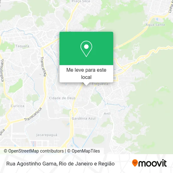 Rua Agostinho Gama mapa