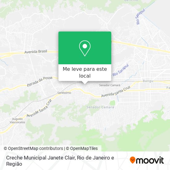 Creche Municipal Janete Clair mapa