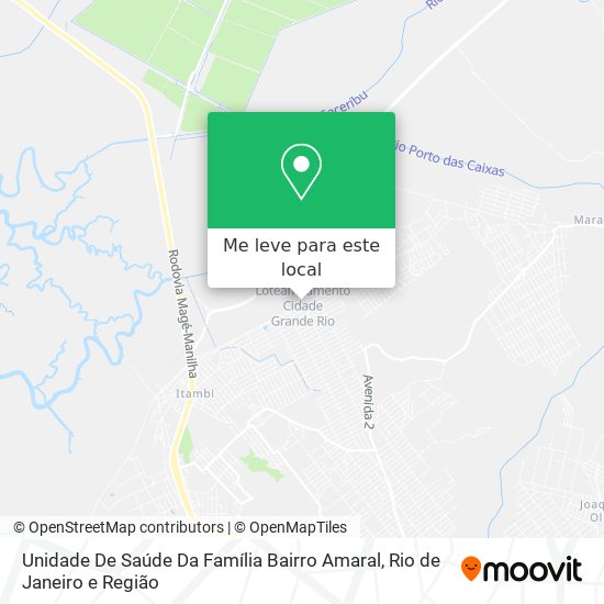 Unidade De Saúde Da Família Bairro Amaral mapa