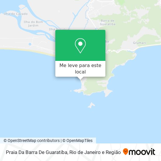 Praia Da Barra De Guaratiba mapa