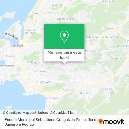 Escola Municipal Sebastiana Gonçalves Pinho mapa