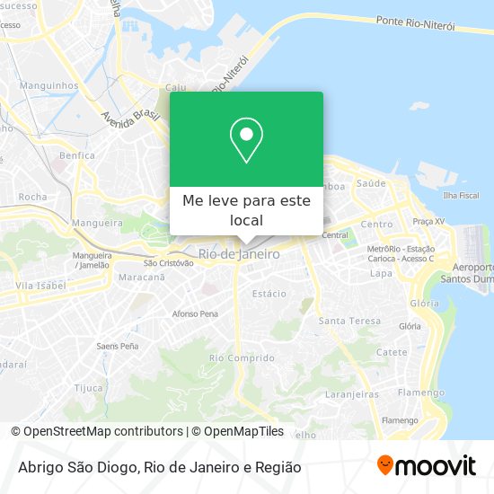 Abrigo São Diogo mapa