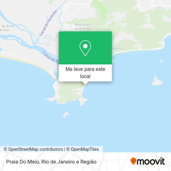 Praia Do Meio mapa