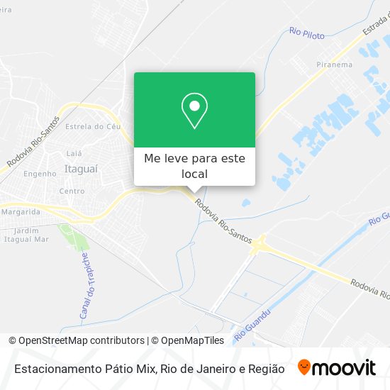 Estacionamento Pátio Mix mapa