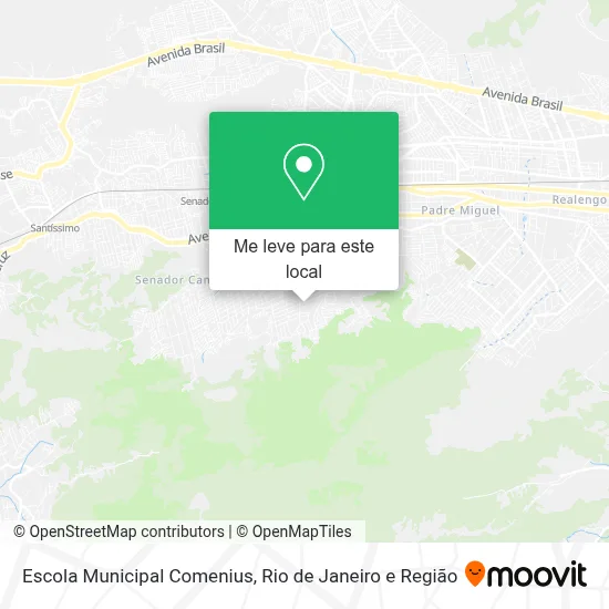 Escola Municipal Comenius mapa